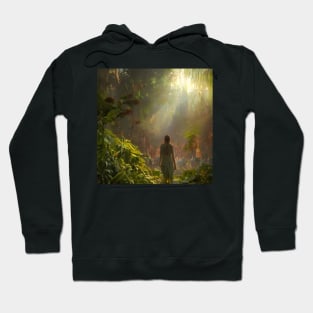 Girl in Fantasy Woodland Graveyard Hoodie